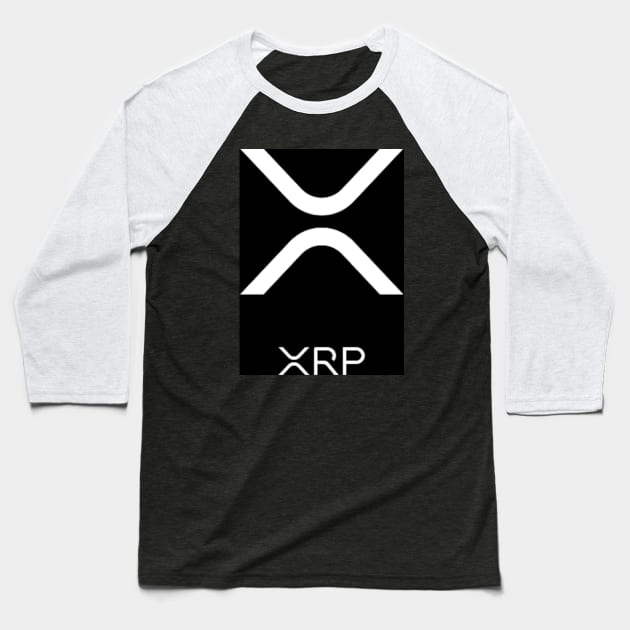 XRP Logo Baseball T-Shirt by DigitalNomadInvestor